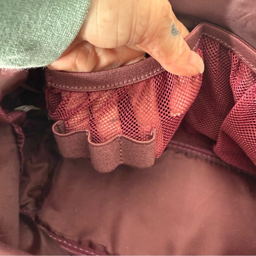 ADRIENNE VITTADINI Mauve Lavender Boston Speedy Style Handbag Shimmer Scarf - Picture 12 of 13